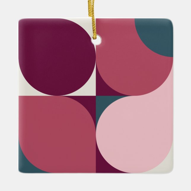 Shapes Ceramic Ornament (Front)