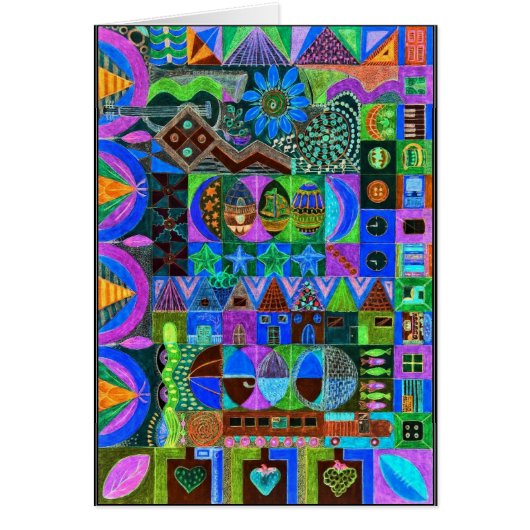 Shapes in bold colors cards (Front)