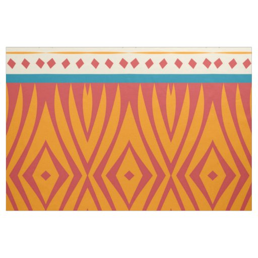 Shapes in retro colors fabric