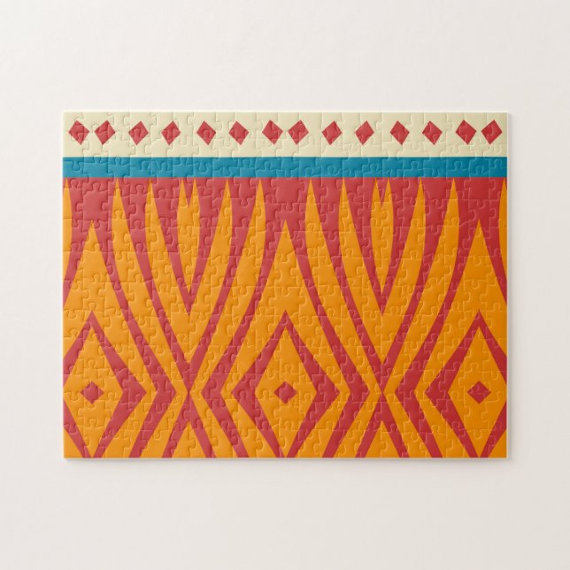 Shapes in retro colors jigsaw puzzle (Horizontal)