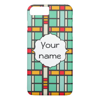 Shapes in retro colors pattern iPhone 8 plus/7 plus case