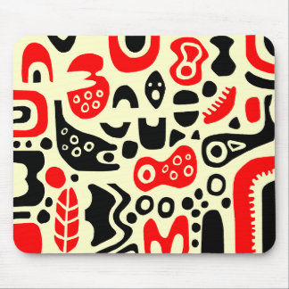 Shapes - On Cream Mouse Pad