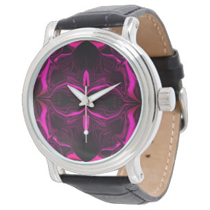 Shapes, "pink strokes float" on blue background? watch