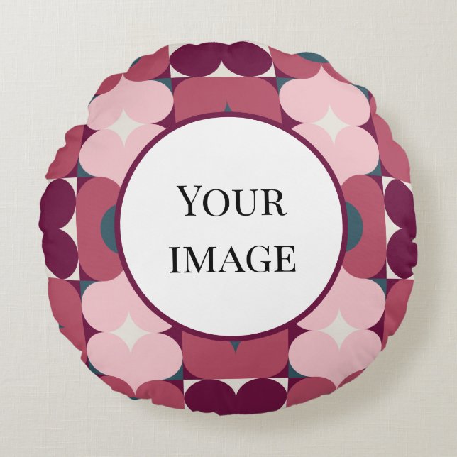 Shapes Round Pillow (Front)