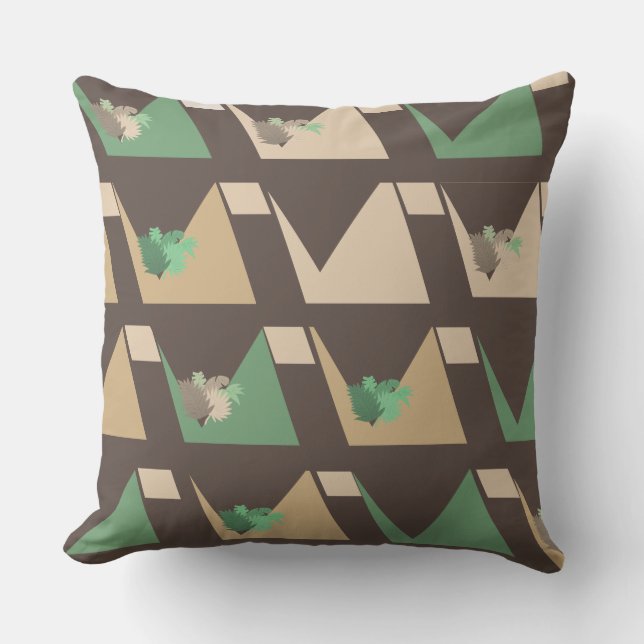 Shapes & Shrubs Outdoor Pillow (Front)