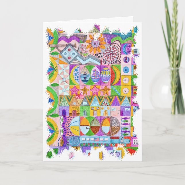 Shapes Thank You Card (Front)