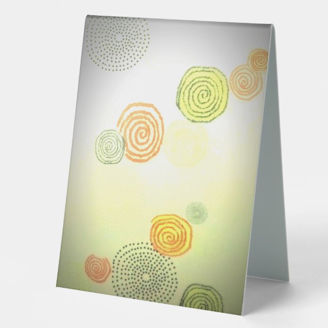 Shapes with deep thoughts table tent (Front)