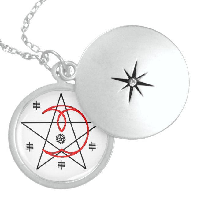 Shapeshifter Sigilum Ritual Talisman Sterling Silver Necklace (Front)