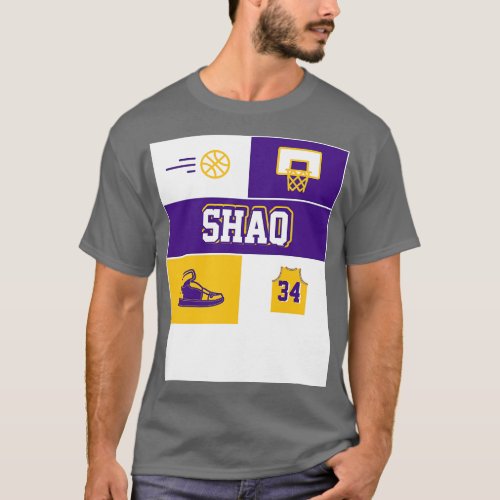 Shaq 34 LA Lakers T_Shirt