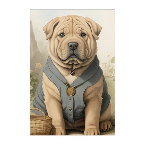 Shar_Pei Acrylic Print