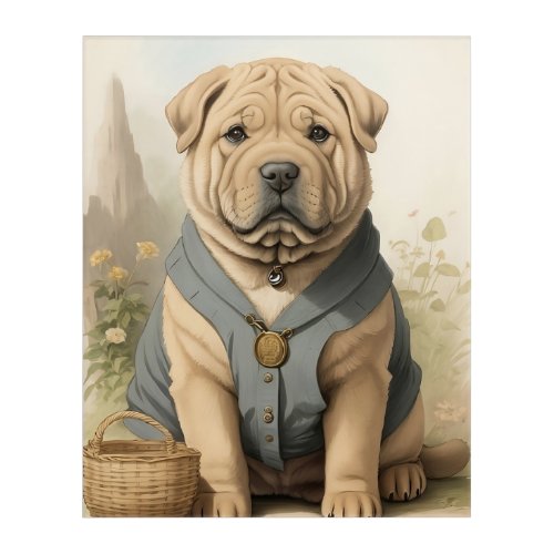 Shar_Pei Acrylic Print