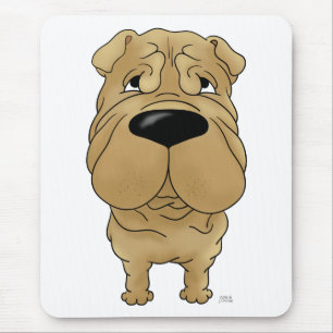 Shar-Pei - Big Nose and Butt Mouse Pad