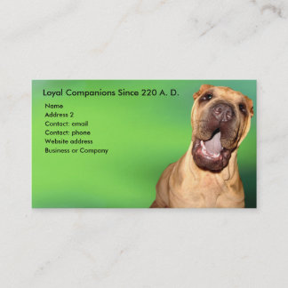 Shar-pei Business Card