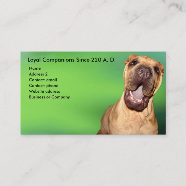Shar-pei Business Card (Front)