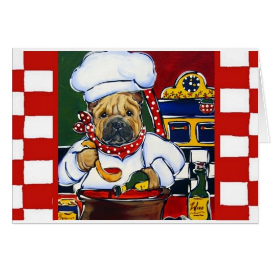 Shar-Pei Chef Cards (Front Horizontal)