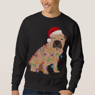 Shar Pei Christmas Lights Xmas Dog Lover Sweatshirt