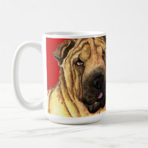 Shar-Pei Color Block Coffee Mug