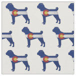 Shar-Pei Colorado Flag Dog Silhouette Multi Fabric