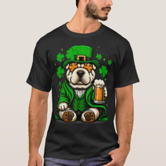 Shar Pei Costume Saint Paddys Day For Lover Dog Ta T-Shirt