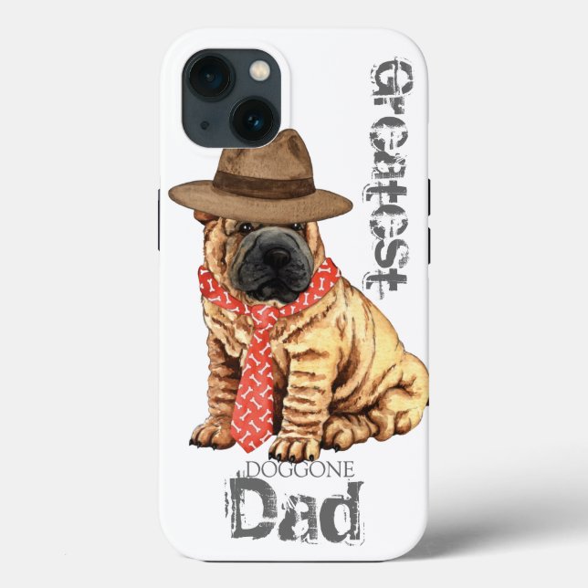 Shar-Pei Dad Case-Mate iPhone Case (Back)