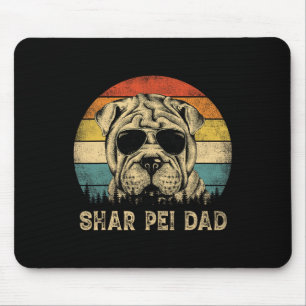 Shar Pei Dad Dog Lovers Father's Day Tee Mouse Pad