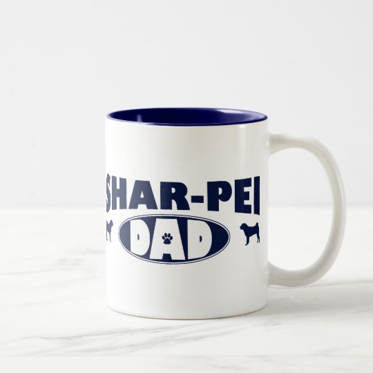 Shar-Pei Dad Two-Tone Coffee Mug