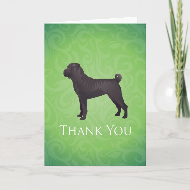 Shar Pei Dog Breed Thank You Card (Front)
