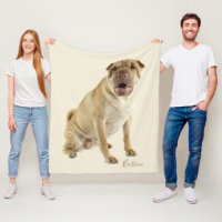 Shar Pei Dog Dad Photo Custom