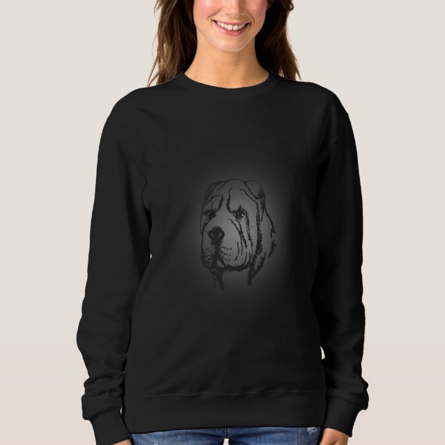 Shar Pei dog     for men women Sweatshirt (Front)