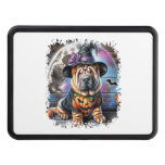 Shar Pei Dog Halloween Square Hitch Cover