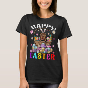 Shar Pei Dog Happy Easter Bunny Eggs Easter T-Shirt