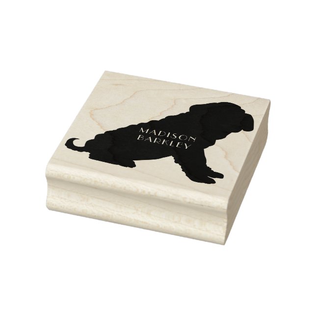 Shar Pei Dog Puppy Rubber Stamp (Stamp)