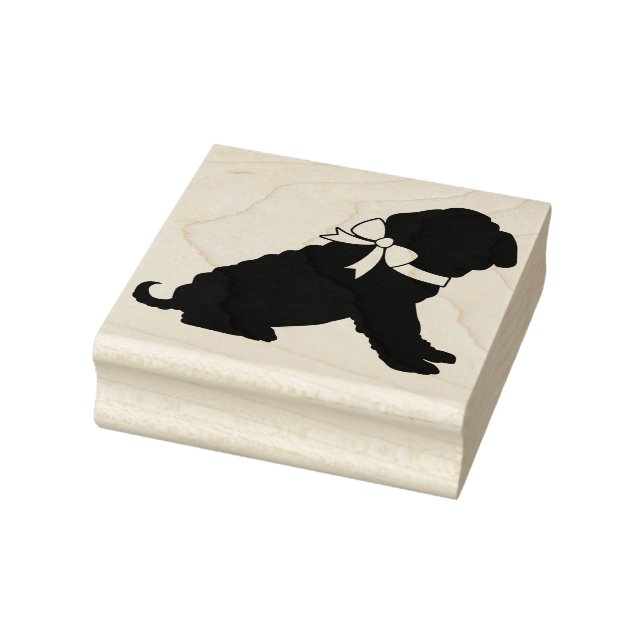 Shar Pei Dog Puppy Rubber Stamp (Stamp)