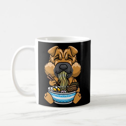 Shar Pei Dog Ramen Bowl Japanese Noodle Kawaii Ani Coffee Mug