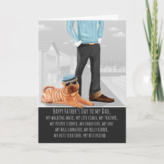 Shar Pei from the Dog Father's Day Card