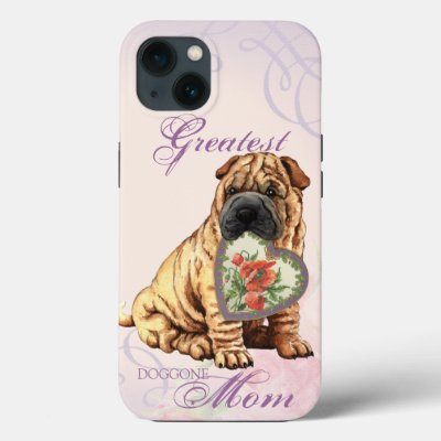 Shar-Pei Heart Mom iPhone 13 Case