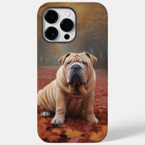 Shar Pei in Autumn Leaves Fall Inspire Case_Mate iPhone 14 Pro Max Case