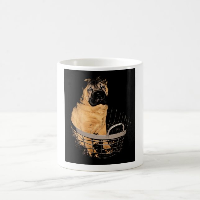 Shar Pei in Basket Mug (Center)