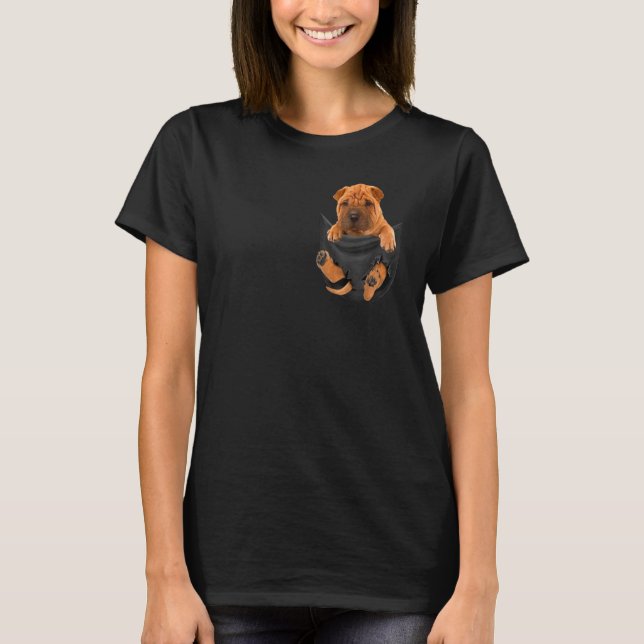 Shar Pei In Your Pocket For Shar Pei T-Shirt (Front)
