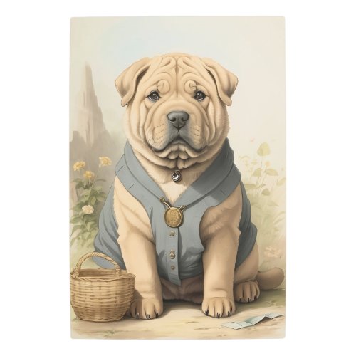 Shar_Pei Metal Print