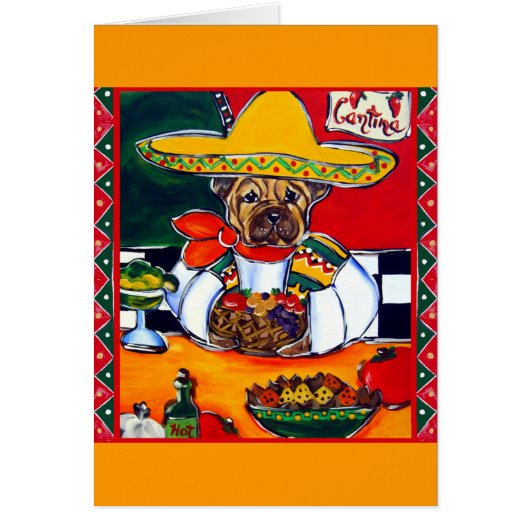 Shar-Pei Mexico Chef Cards (Front)