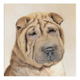 Shar Pei Painting - Cute Original Dog Art