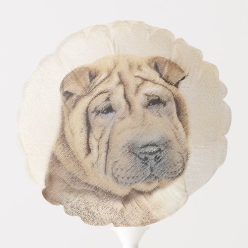 Shar Pei Painting _ Cute Original Dog Art Balloon