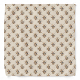 Shar Pei Painting - Cute Original Dog Art Bandana