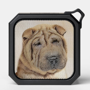 Shar Pei Painting - Cute Original Dog Art Bluetooth Speaker