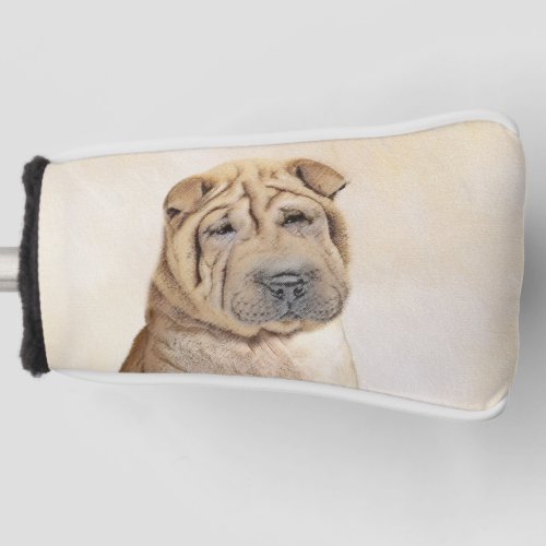 Shar Pei Painting _ Cute Original Dog Art Golf Head Cover