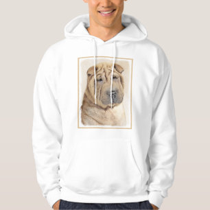 Shar Pei Painting - Cute Original Dog Art Hoodie