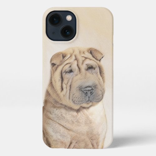 Shar Pei Painting _ Cute Original Dog Art iPhone 13 Case