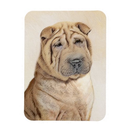 Shar Pei Painting _ Cute Original Dog Art Magnet
