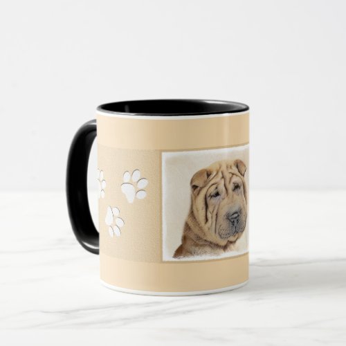 Shar Pei Painting _ Cute Original Dog Art Mug